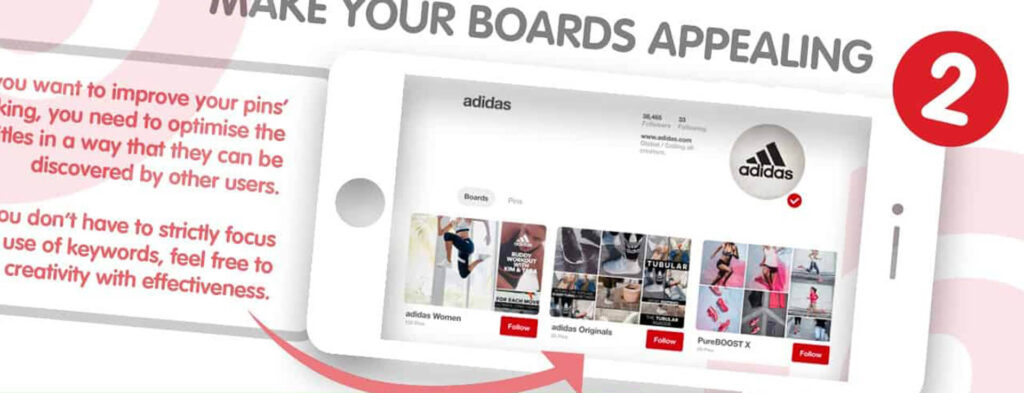 Tips to make Pinterest boards more appealing