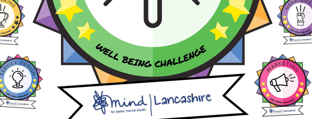 Mind Lancashire Wellbeing Challenge badges