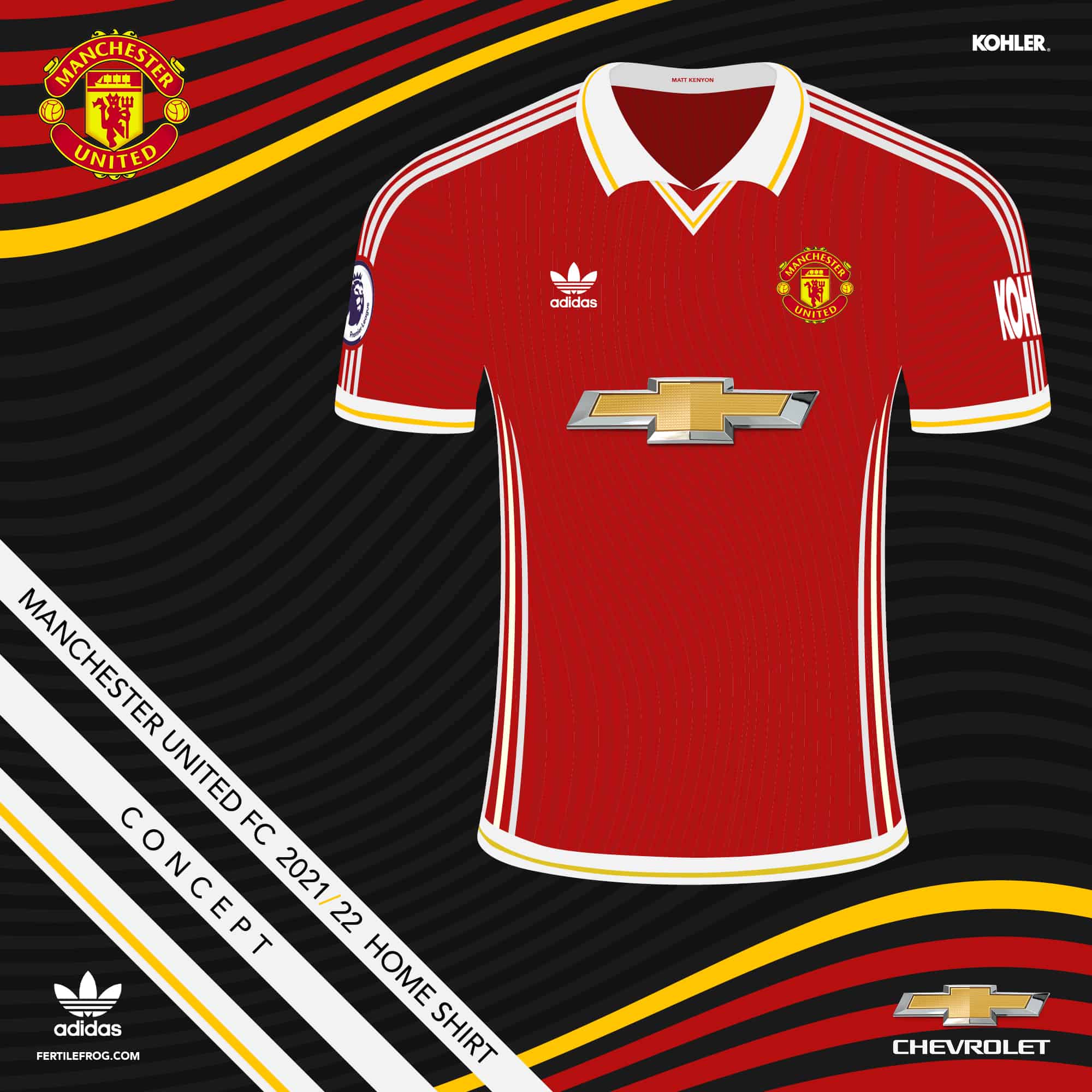 Manchester United 2021-22 concept home shirt