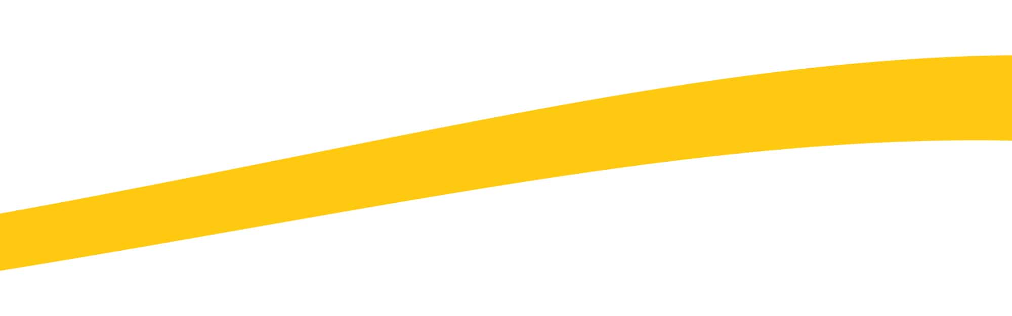 Yellow abstract wave on white background