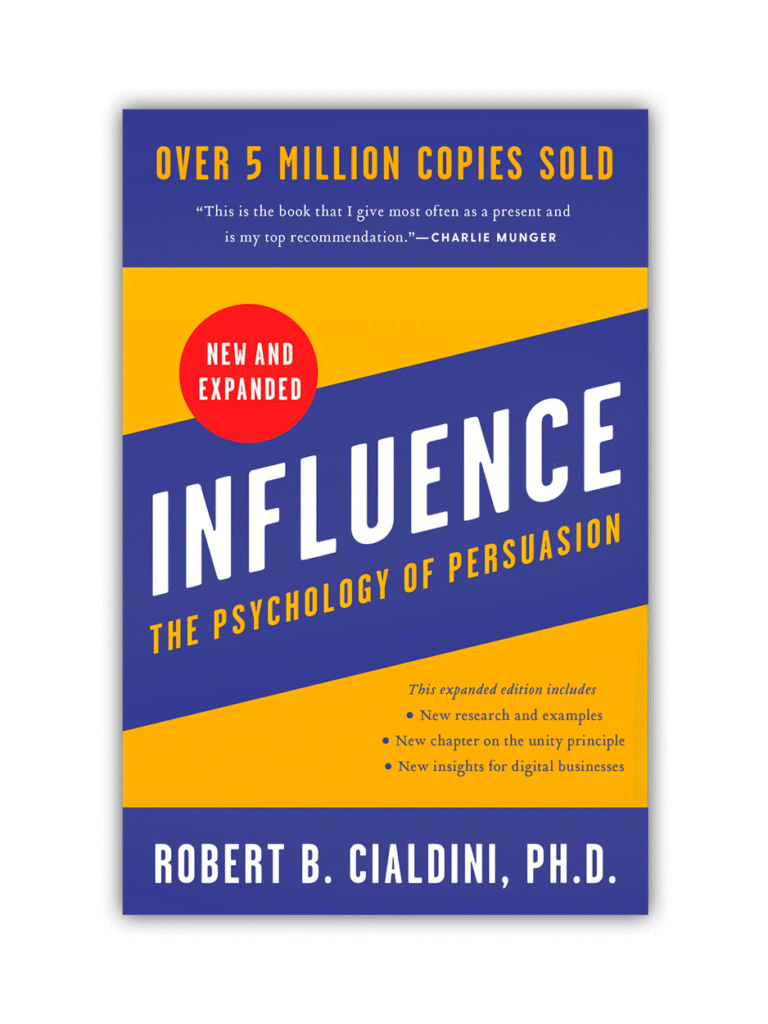 Fertile.Digital | Recommended books that inspire online entrepreneurs Influence book cover, psychology of persuasion, by Cialdini.