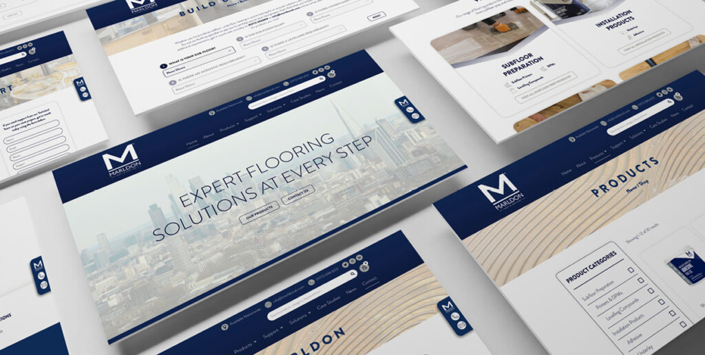 Marldon flooring solutions website design preview