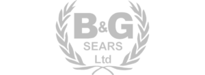 Grey wreath logo with text B&G Sears Ltd