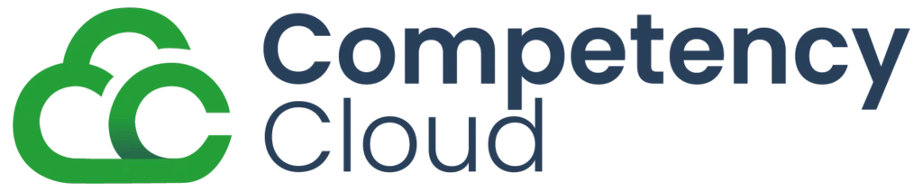 Competency Cloud company logo, green cloud design