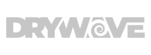 Grey stylized logo spelling 'DRYWAVE'