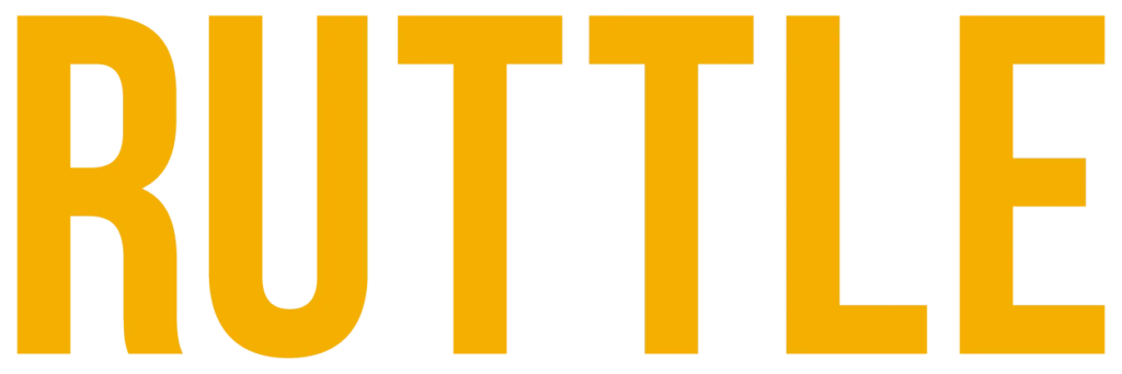 Ruttle logo in bold yellow text