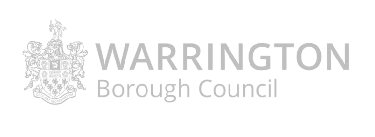 Warrington Borough Council logo with crest