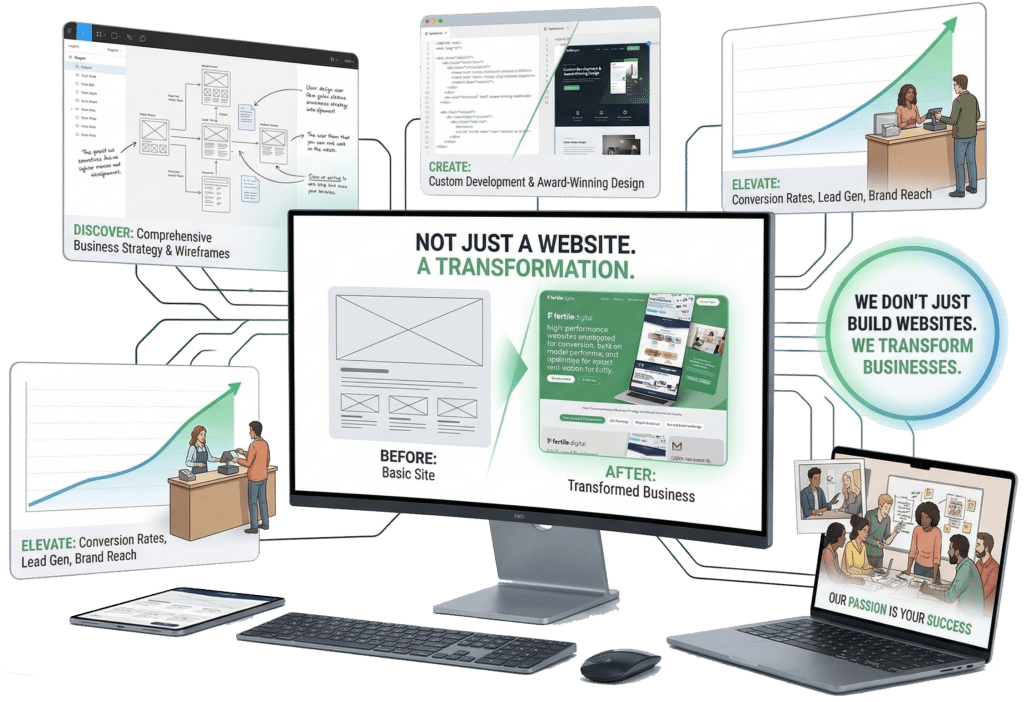 Website transformation strategy and development process.